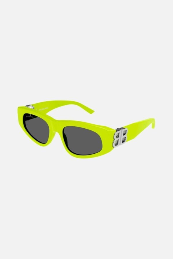 Balenciaga yellow cat-eye BB sunglasses - Lux Studios