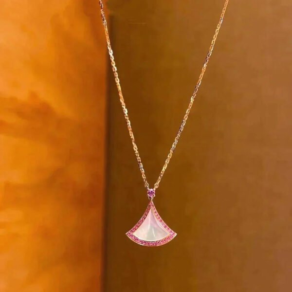 DREAM NECKLACE MOP DIAMOND ROSE GOLD