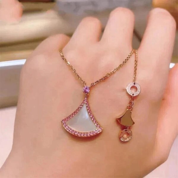 DREAM NECKLACE MOP DIAMOND ROSE GOLD