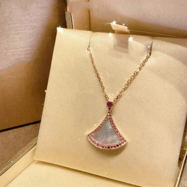 DREAM NECKLACE MOP DIAMOND ROSE GOLD