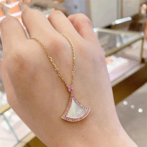 DREAM NECKLACE MOP DIAMOND ROSE GOLD