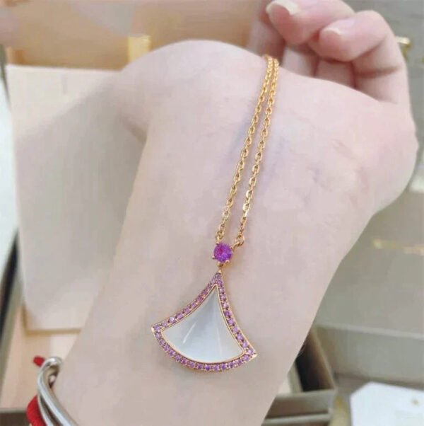 DREAM NECKLACE MOP DIAMOND ROSE GOLD
