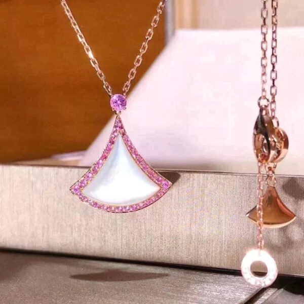 DREAM NECKLACE MOP DIAMOND ROSE GOLD