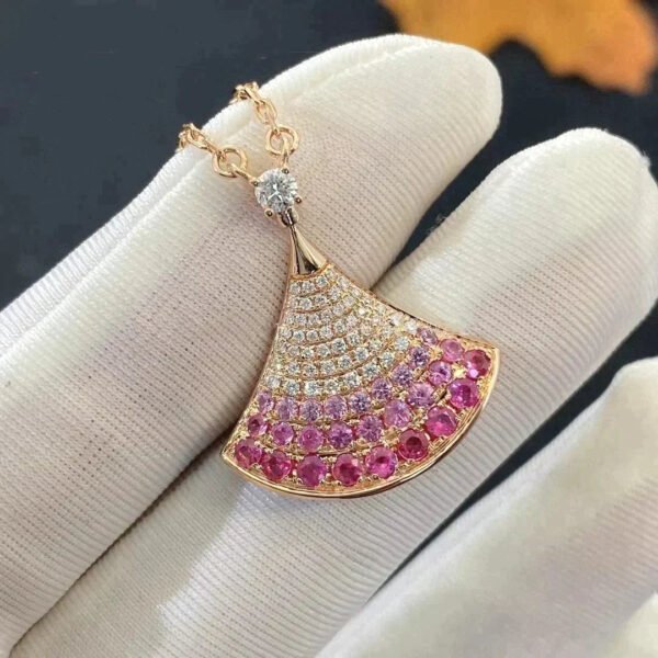 DREAM NECKLACE ROSE GOLD PINK DIAMOND