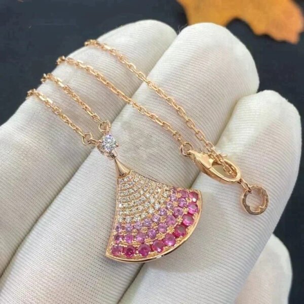 DREAM NECKLACE ROSE GOLD PINK DIAMOND