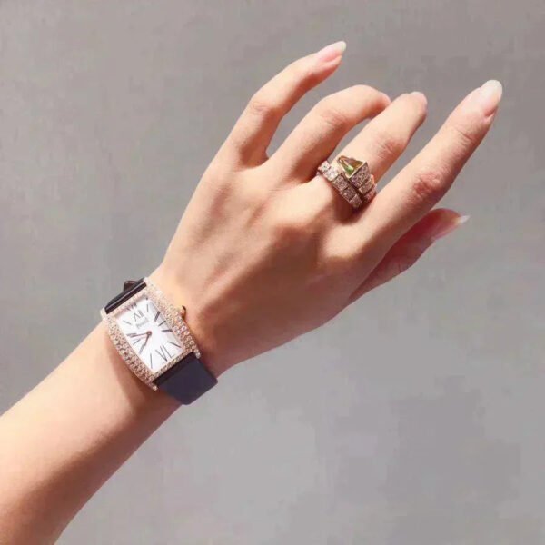 SERPENTI RING PINK GOLD DIAMOND MALACHITE
