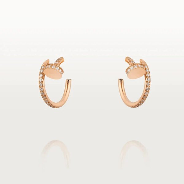 JUSTE EARRINGS 12.75MM  DIAMOND ROSE GOLD