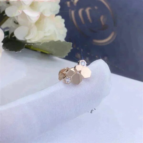 BEE LOVE ROSE GOLD DIAMOND EARRINGS