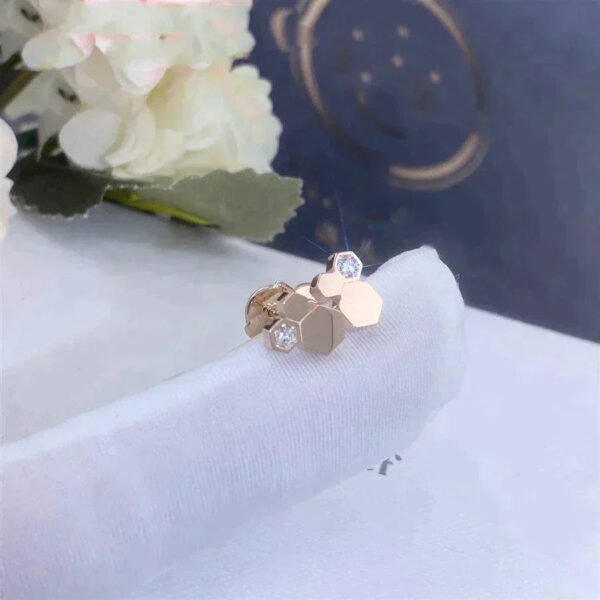 BEE LOVE ROSE GOLD DIAMOND EARRINGS