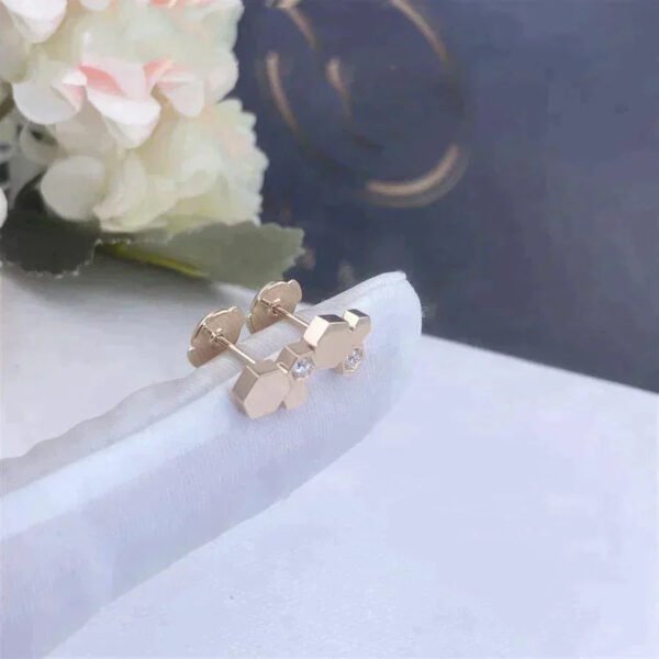 BEE LOVE ROSE GOLD DIAMOND EARRINGS