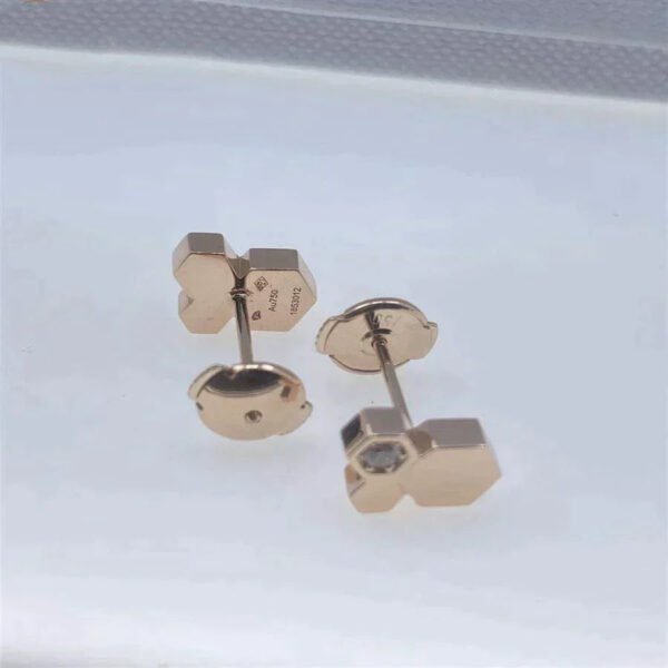 BEE LOVE ROSE GOLD DIAMOND EARRINGS