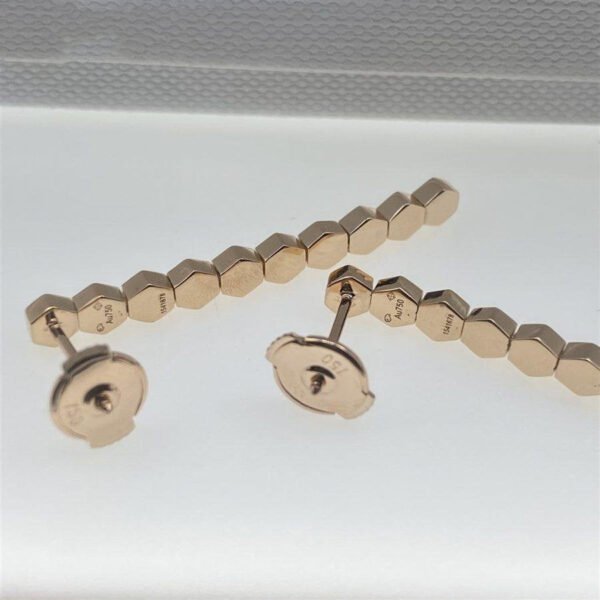 BEE LOVE ROSE GOLD DIAMOND LONG EARRINGS