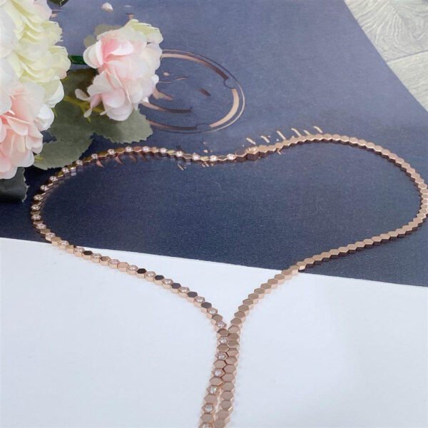 BEE LOVE NECKLACE ROSE GOLD DIAMOND