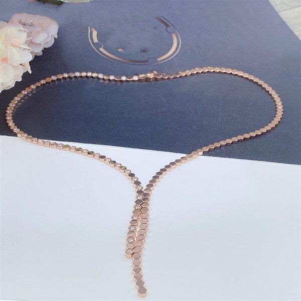 BEE LOVE NECKLACE ROSE GOLD DIAMOND