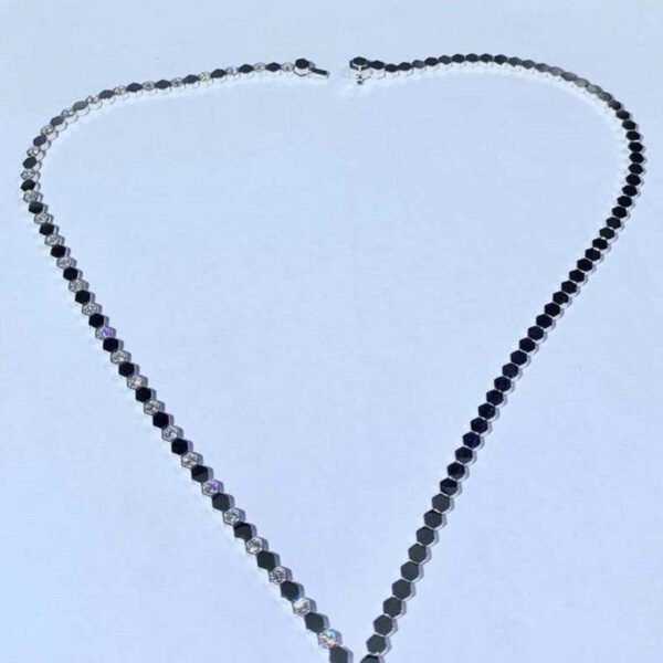 BEE LOVE NECKLACE SILVER DIAMOND