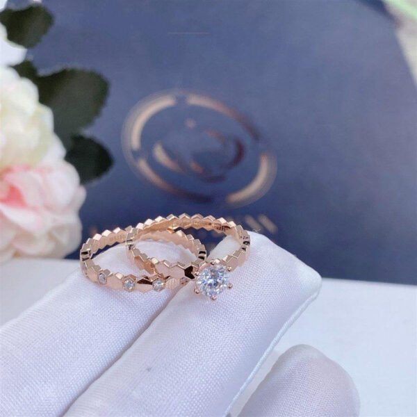 BEE LOVE RING ROSE GOLD 1 DIAMOND