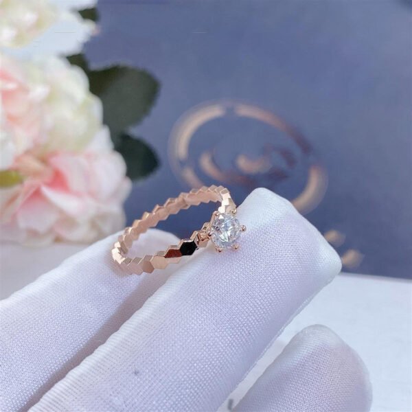 BEE LOVE RING ROSE GOLD 1 DIAMOND