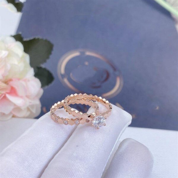 BEE LOVE RING ROSE GOLD 1 DIAMOND