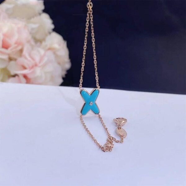 JEUX BRACELET TURQUOISE ROSE GOLD 1 DIAMOND