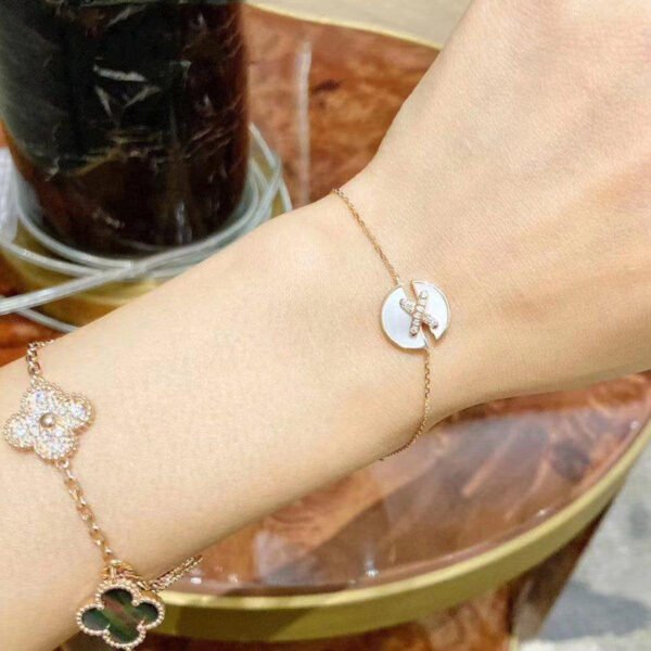 JEUX DE BRACELET MOP ROSE GOLD DIAMONDS