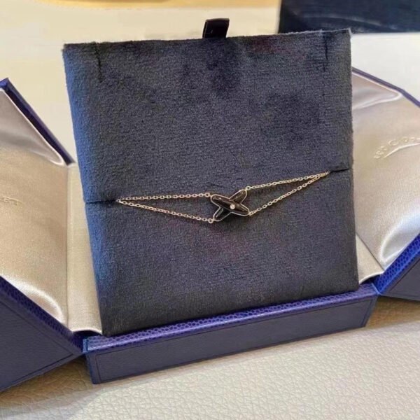 JEUX BRACELET ONYX ROSE GOLD 1 DIAMOND