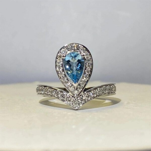 JOSEPHINE RING TURQUOISE SILVER DIAMOND