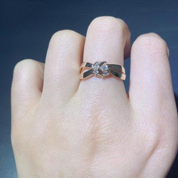 LIENS RING ROSE GOLD DIAMOND
