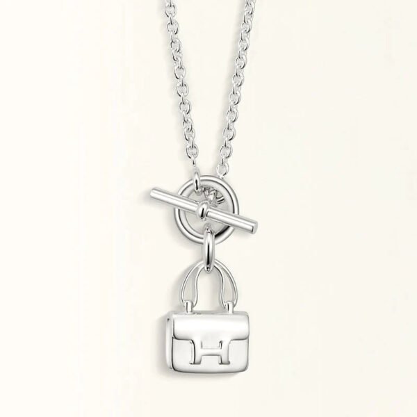 POP H PEDANT SILVER NECKLACE