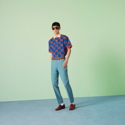 GG cotton jacquard polo T-shirt - Lux Studios