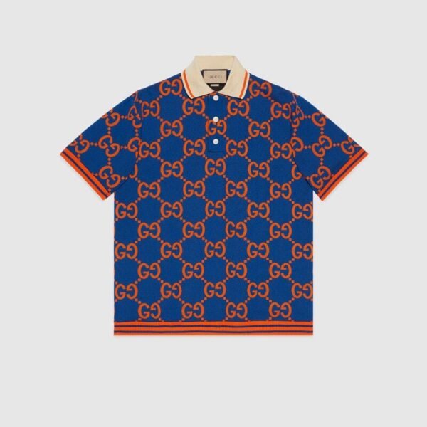 GG cotton jacquard polo T-shirt - Lux Studios