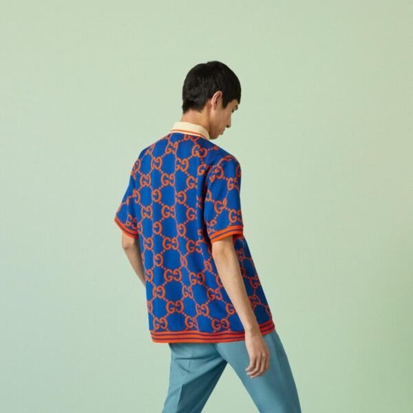 GG cotton jacquard polo T-shirt - Lux Studios