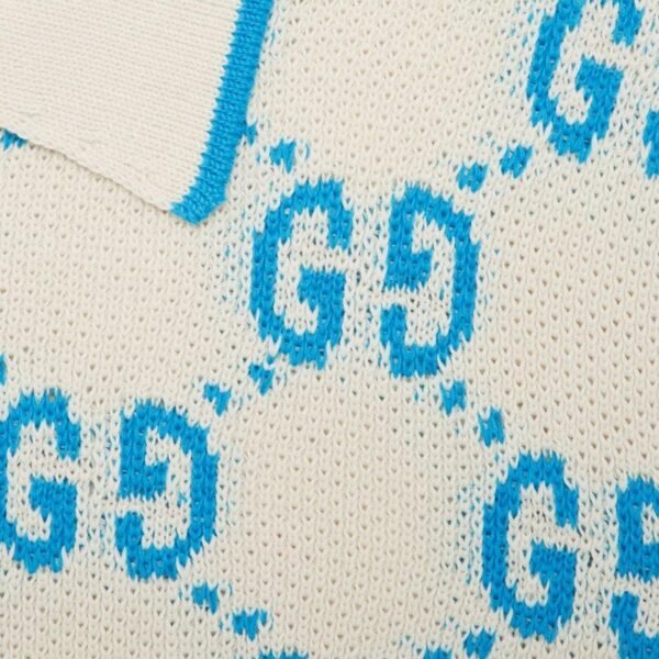 GG knit cotton piquet polo - Lux Studios