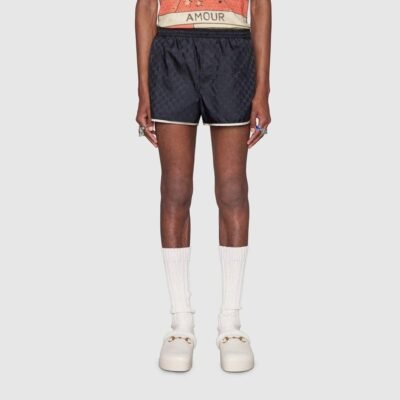 GG nylon swim short with bee - Lux Studios