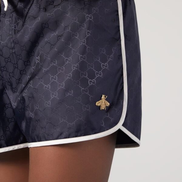 GG nylon swim short with bee - Lux Studios