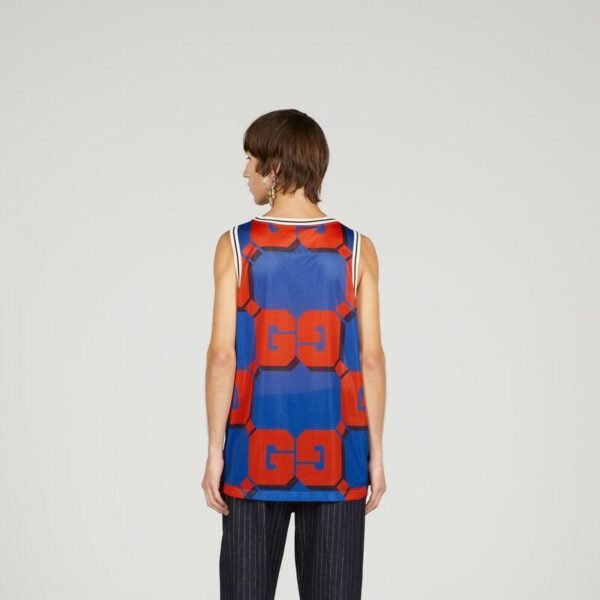GG print mesh tank top - Lux Studios