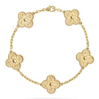 Gift Unlocked - Clover Bracelet | Limited Edition - Hammered Gold - Lux Studios