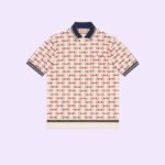Horsebit print cotton polo shirt - Lux Studios