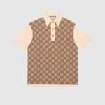 Jumbo GG cotton silk jacquard polo - Lux Studios