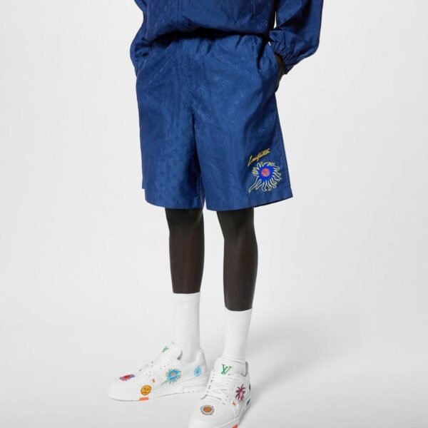 LV x YK Monogram Faces Swimshorts - Lux Studios