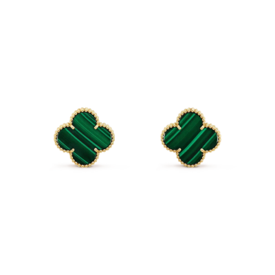 Magic Alhambra Earrings Green - Lux Studios
