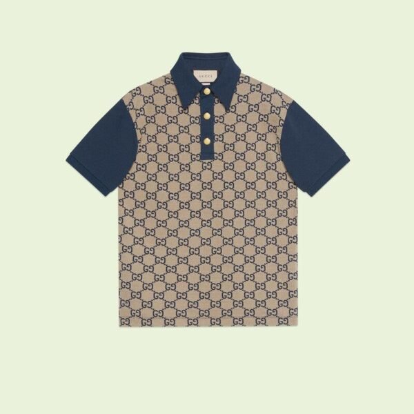Maxi GG silk cotton polo - Lux Studios