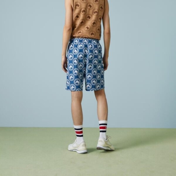 Nylon equestrian print swim shorts - Lux Studios