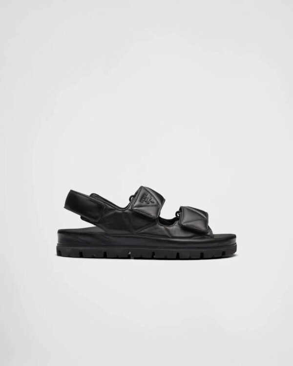 Padded nappa leather sandals - Lux Studios