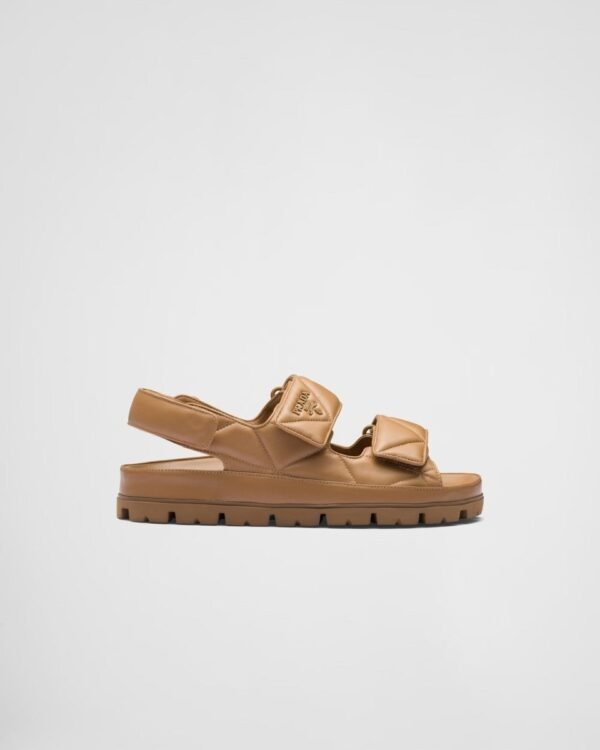 Padded nappa leather sandals - Lux Studios