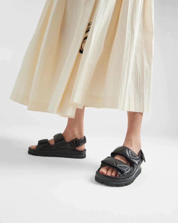 Padded nappa leather sandals - Lux Studios