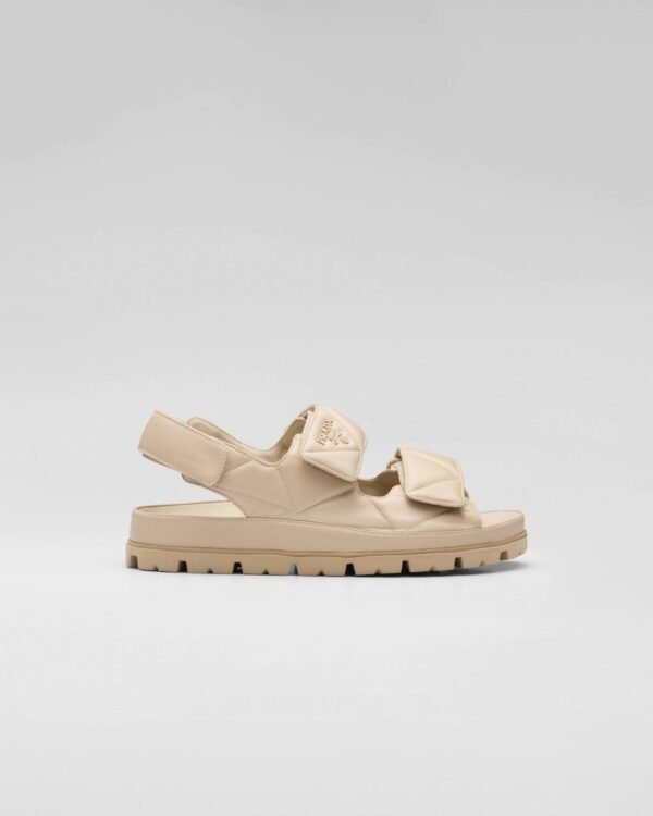 Padded nappa leather sandals - Lux Studios