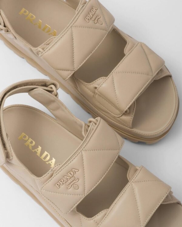 Padded nappa leather sandals - Lux Studios