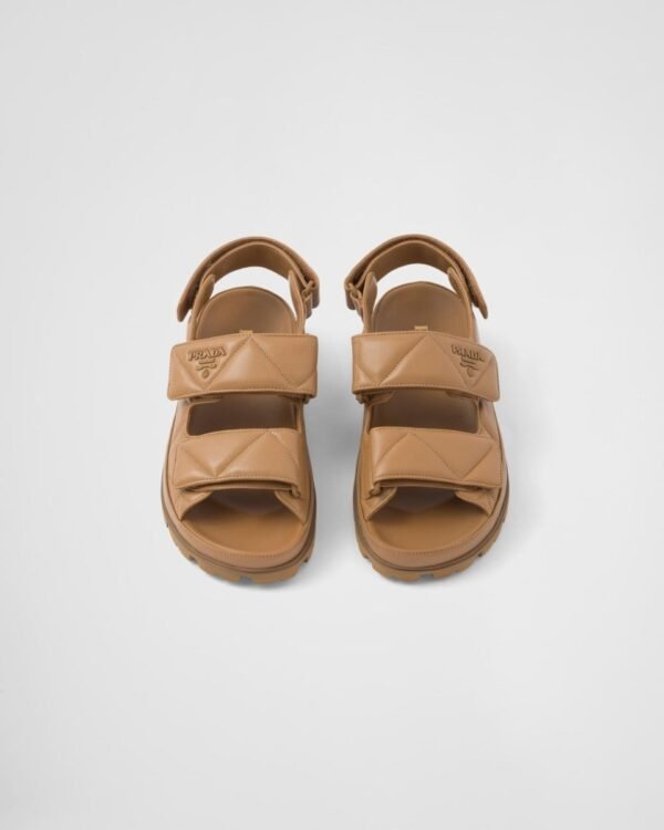 Padded nappa leather sandals - Lux Studios