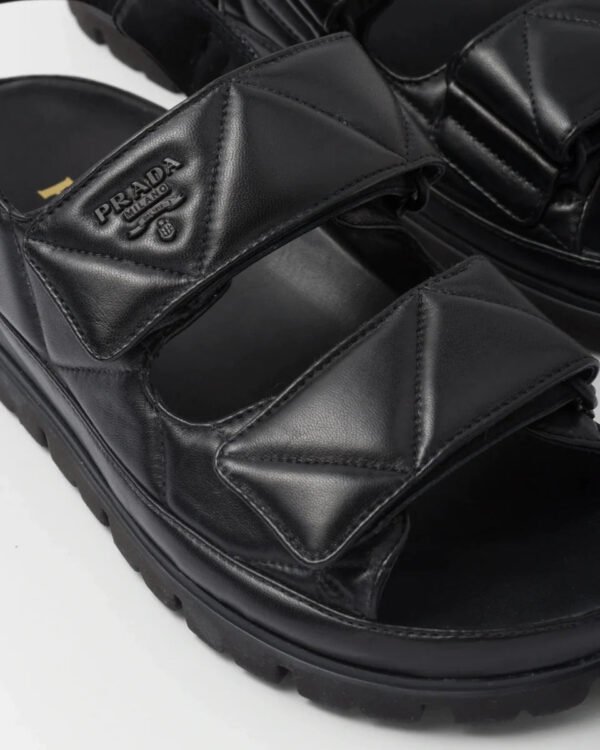 Padded nappa leather sandals - Lux Studios