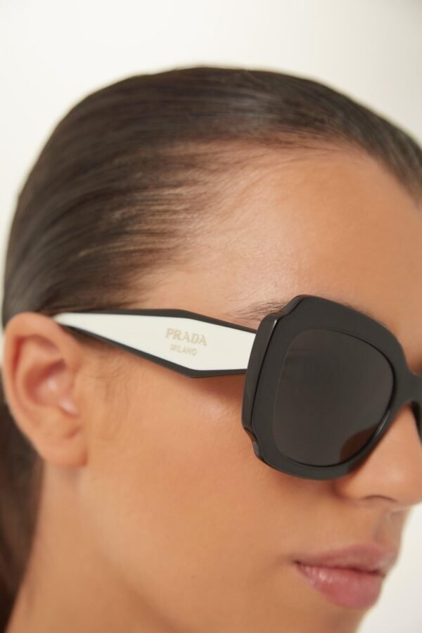 Prada butterfly black and white sunglasses - Lux Studios